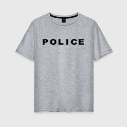 Женская футболка хлопок Oversize Police