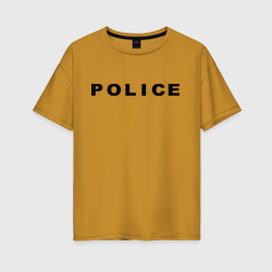 Женская футболка хлопок Oversize Police