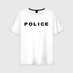 Женская футболка хлопок Oversize Police