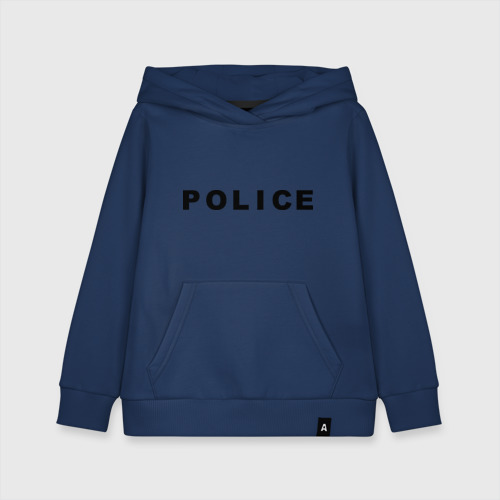 Детская толстовка хлопок Police, цвет темно-синий