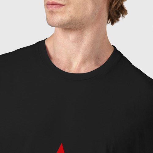 Мужская футболка хлопок Звезда СССР, цвет черный - фото 6