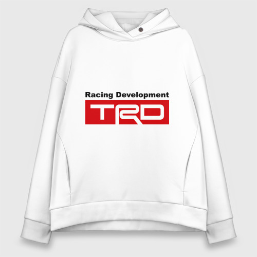 Женское худи Oversize хлопок TRD, цвет белый