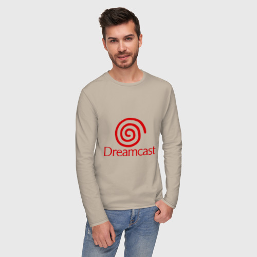 Мужской лонгслив хлопок Dreamcast, цвет миндальный - фото 3