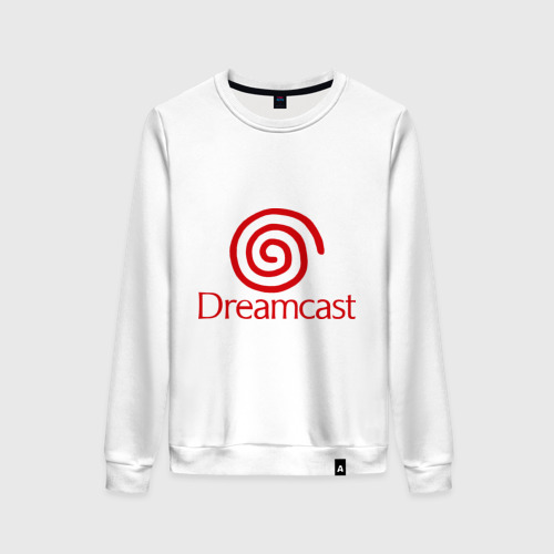 Женский свитшот хлопок Dreamcast, цвет белый