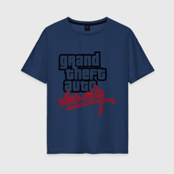 Женская футболка хлопок Oversize GTA Vice City
