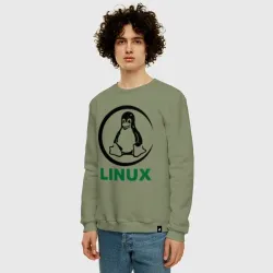 Мужской свитшот хлопок Linux - фото 2