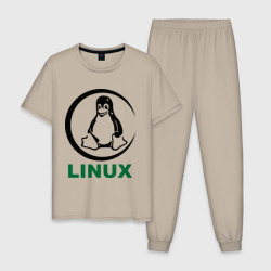 Мужская пижама хлопок Linux