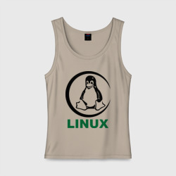 Женская майка хлопок Linux