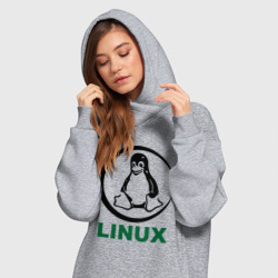 Платье-худи хлопок Linux - фото 2