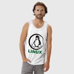 Мужская майка хлопок Linux - фото 2