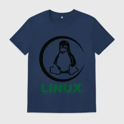 Мужская футболка хлопок Linux