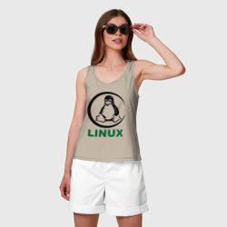 Женская майка хлопок Linux - фото 2