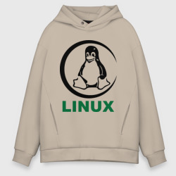 Мужское худи Oversize хлопок Linux