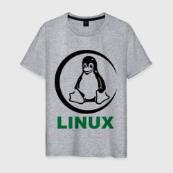 Мужская футболка хлопок Linux