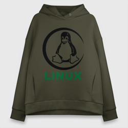 Женское худи Oversize хлопок Linux