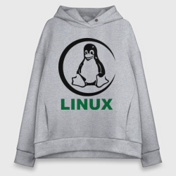 Женское худи Oversize хлопок Linux