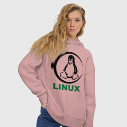 Женское худи Oversize хлопок Linux - фото 2