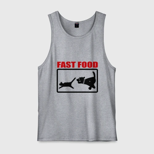 Мужская майка хлопок Fast food