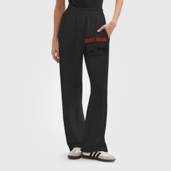 Женские брюки oversize без начеса хлопок Fast food - фото 2