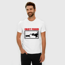 Мужская футболка хлопок Slim Fast food - фото 2