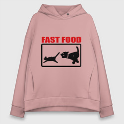 Женское худи Oversize хлопок Fast food