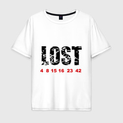 Lost – Мужская футболка хлопок Oversize с принтом купить со скидкой в -16%