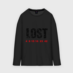 Женский лонгслив oversize хлопок Lost