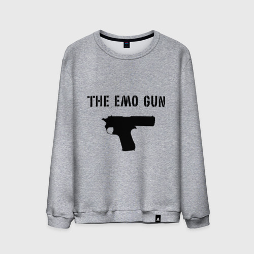 Мужской свитшот хлопок The EMO Gun, цвет меланж