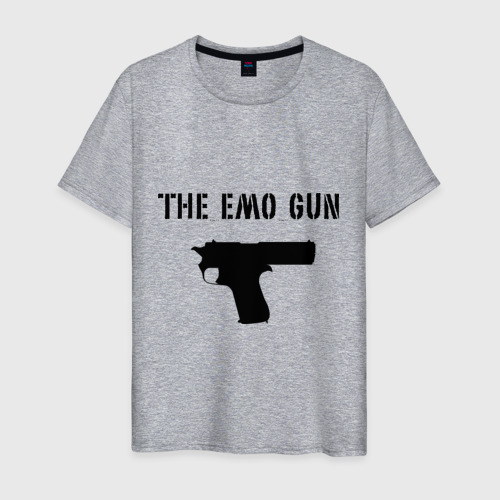 Мужская футболка хлопок The EMO Gun, цвет меланж