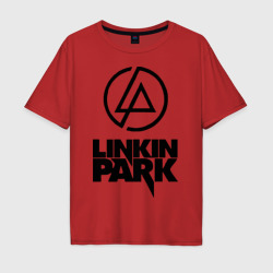 Мужская футболка хлопок Oversize Linkin Park