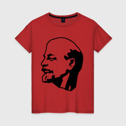Женская футболка хлопок Ленин