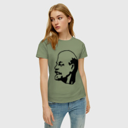 Женская футболка хлопок Ленин - фото 2