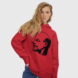 Женское худи Oversize хлопок Ленин - фото 2