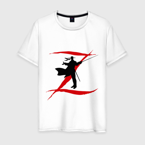 Мужская футболка хлопок Zorro, цвет белый