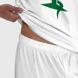 Пижама с принтом Медик для мужчины, вид на модели спереди №4. Цвет основы: белый