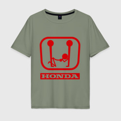 Мужская футболка хлопок Oversize Honda эро