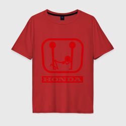 Мужская футболка хлопок Oversize Honda эро