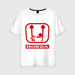 Женская футболка хлопок Oversize Honda эро