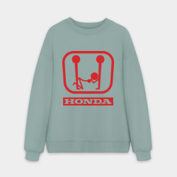 Мужской свитшот oversize без начеса хлопок Honda эро