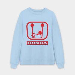 Мужской свитшот oversize без начеса хлопок Honda эро