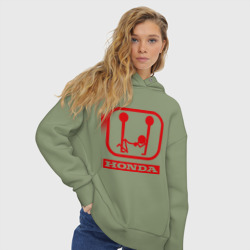 Женское худи Oversize хлопок Honda эро - фото 2