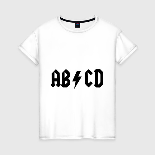 Женская футболка хлопок ABCD