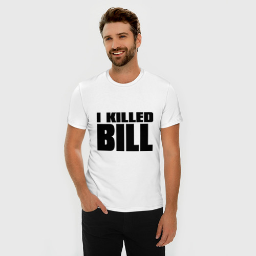 Мужская футболка хлопок Slim I Killed Bill, цвет белый - фото 3