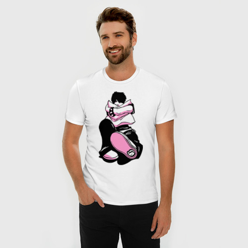 Мужская футболка хлопок Slim Эмо и подушка - фото 3