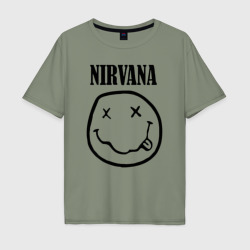 Мужская футболка хлопок Oversize Nirvana