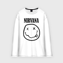 Мужской лонгслив oversize хлопок Nirvana