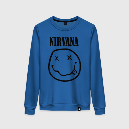 Женский свитшот хлопок Nirvana, цвет синий