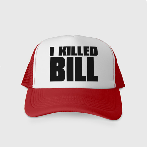 Кепка тракер с сеткой I killed bill, цвет красный