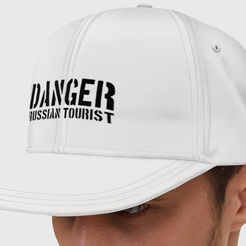 Кепка снепбек с прямым козырьком Danger Russian Tourist