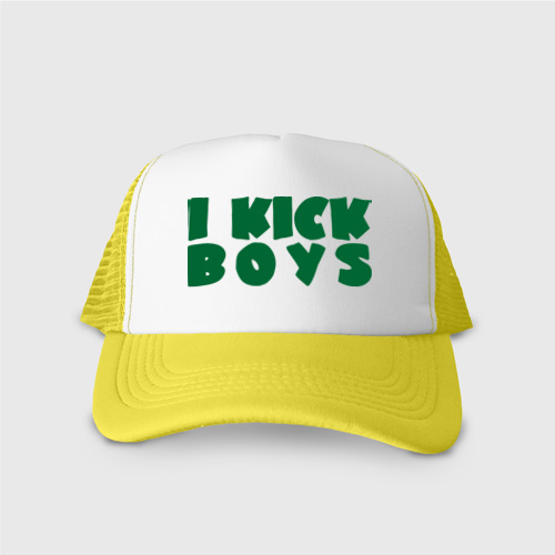 Кепка тракер с сеткой I KICK BOYS, цвет желтый